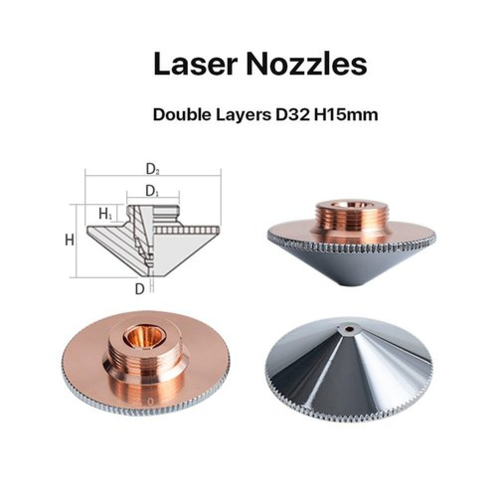  RAYTOOLS LAZER DOUBLE NOZZLE 3.5 MM PN 120GJT0635